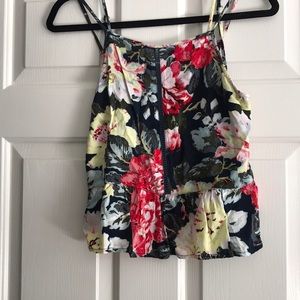 Strappy floral top